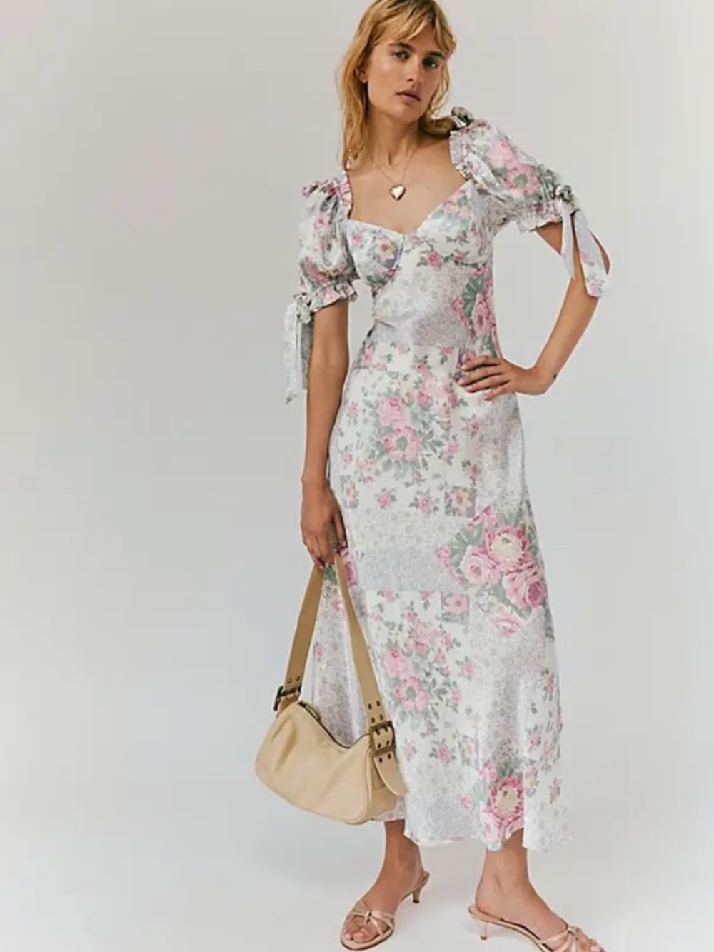 Selkie 'The Poet' Printed Slip Dress in Picnic Basket (NWT)